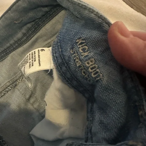 American Eagle Outfitters Light Blue Kick Boot jeans 6 - Picture 4 of 6